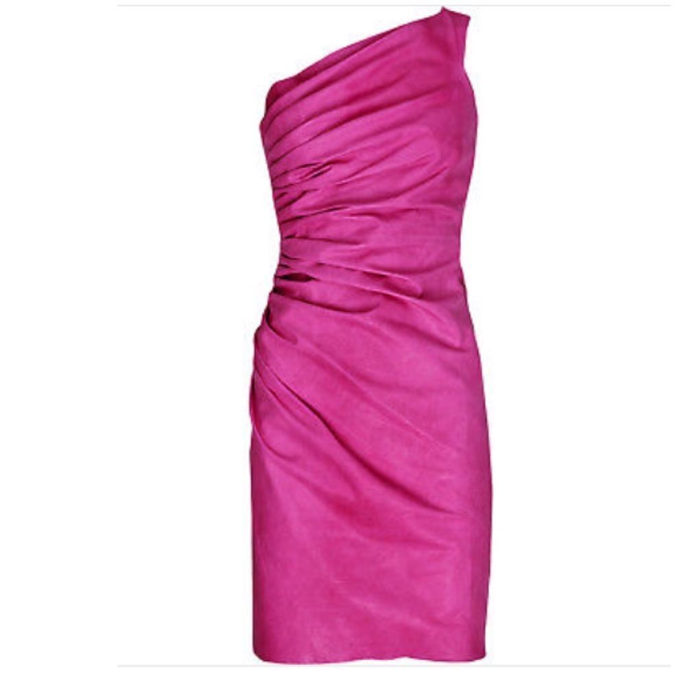 Diane Von Furstenberg Lavanda Leather Dress